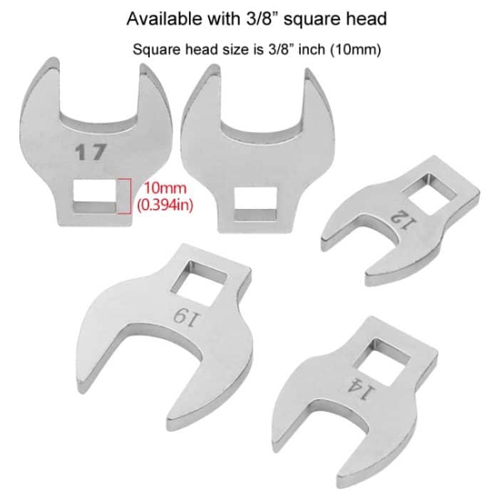 3/8 zoll Austauschbare Aktivität Bullwheel Schraubenschlüssel Mit Ratsche L-Form Bullwheel Spanner Mit, 8pcs /Set – Bild 3