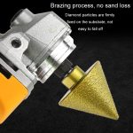 Diamant-Anfasmaschine, konischer Schleifstift, Fliesen, Marmor, Quarz, Bohrlochreibahle, Winkelschleifer, Bohrer, Small Diameter-Pointed, Small Diameter-Flat Head, Large Diameter-Pointed, Large Diameter-Flat Head – Bild 9