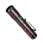 E-SMARTER XQ-S50 Mini-Laser-Taschenlampe, einziehbarer Zoom-Stiftclip, LED-Notfall-Überhol-Taschenlampe, XQ-S50