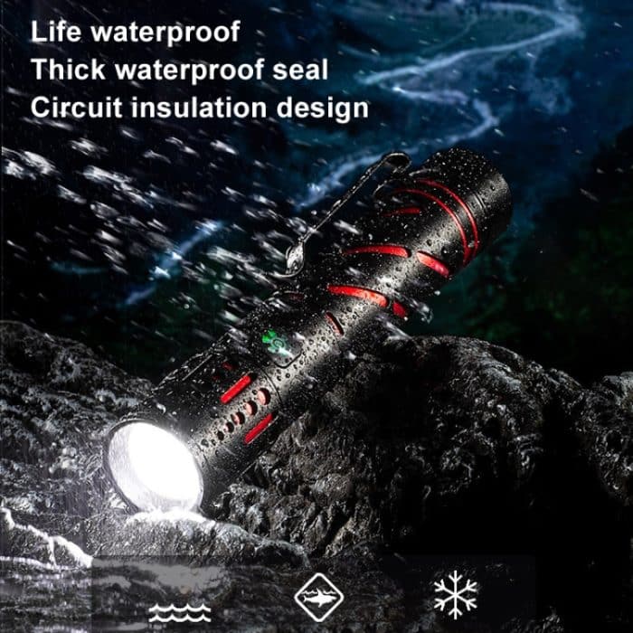 E-SMARTER XQ-S50 Mini-Laser-Taschenlampe, einziehbarer Zoom-Stiftclip, LED-Notfall-Überhol-Taschenlampe, XQ-S50 – Bild 8