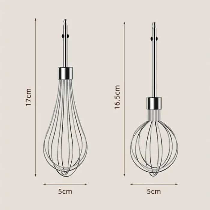 Drehbarer, zusammenklappbarer elektrischer Eierschläger mit Doppelkopf, vollautomatischer kabelloser Backmixer – Bild 4