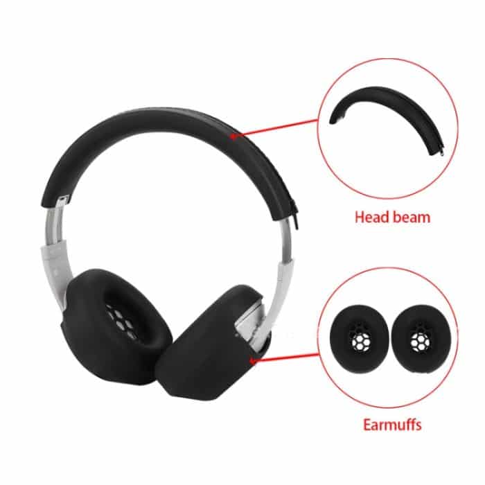 Silikon-Ohrpolster und Kopfbügel-Abdeckungsset für Beats Studio Pro-Kopfhörer, Set Black, Set Beige, Set Red, Set Deep Blue – Bild 3