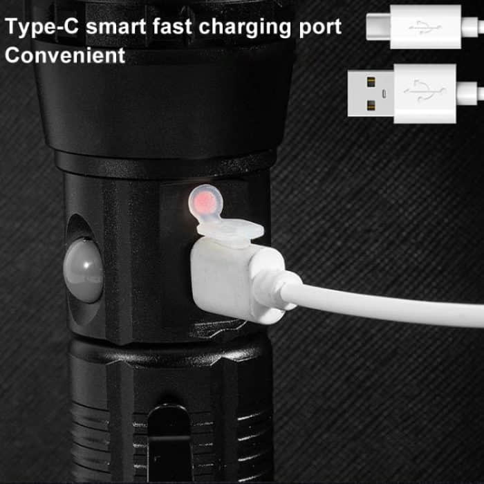 E-SMARTER P27 Taschenlampe mit Stiftclip und starkem Licht, Laserdocht, hochhelles Seitenlicht, Notfall- und Abenteuer-Taschenlampe für den Außenbereich, P27 – Bild 10