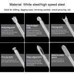 Elektrische Holzschnitzerei Wurzelschnitzwerkzeuge Holzbearbeitung Gravur Polierwerkzeugköpfe Fräser Bohrer, 10pcs/ Set – Bild 9