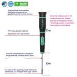 ProsKit SD-081-S3 Slotted Precision Screwdriver(2.0 x 50mm) for Daily Electronics Repairs – Bild 3
