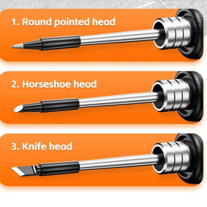 USB Digital Display Lade Lötkolben Set 5-speed Temperatur Einstellbar, Standard Edition Gray, Standard Edition Orange, 3 Heads Orange, 3 Heads Gray – Bild 5