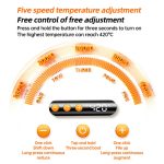 USB Digital Display Lade Lötkolben Set 5-speed Temperatur Einstellbar, Standard Edition Gray, Standard Edition Orange, 3 Heads Orange, 3 Heads Gray – Bild 8