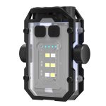 E-SMARTER YSD01PRO Mini-Schlüsselanhänger-Licht, Dekompressions-Fingerspitzen-Gyro, Unterseite, magnetisch, mehrstufig verstellbare Kappenclip-Lichter, YSD01PRO