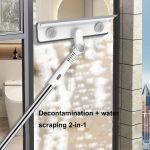 Reinigen und Schaben 2-in-1-Haushaltsglas-Reinigungswerkzeug, 123cm Telescopic Two-section Rod, 134cm Telescopic Three-section Rod, 43cm Handle Model – Bild 6