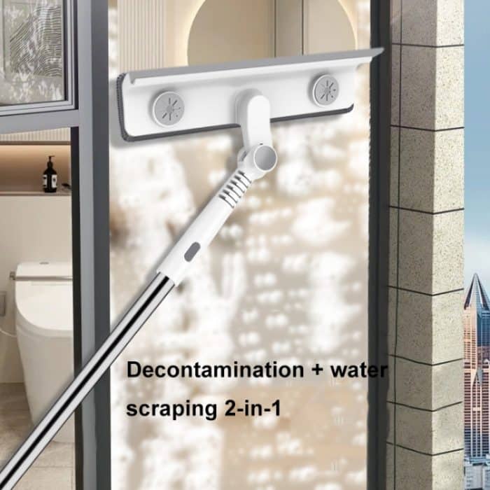 Reinigen und Schaben 2-in-1-Haushaltsglas-Reinigungswerkzeug, 123cm Telescopic Two-section Rod, 134cm Telescopic Three-section Rod, 43cm Handle Model – Bild 6