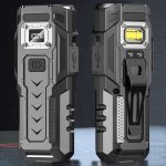 Starke Mini-Schlüsselleuchte mit magnetischem LCD-Elektrodisplay und Doppellicht für Werkzeug – Bild 2