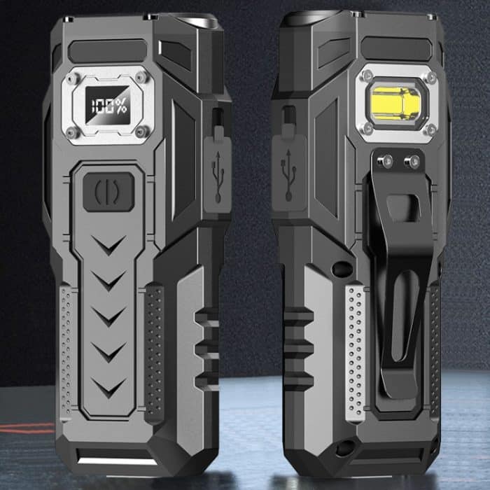 Starke Mini-Schlüsselleuchte mit magnetischem LCD-Elektrodisplay und Doppellicht für Werkzeug – Bild 2