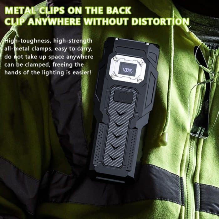 Starke Mini-Schlüsselleuchte mit magnetischem LCD-Elektrodisplay und Doppellicht für Werkzeug – Bild 11