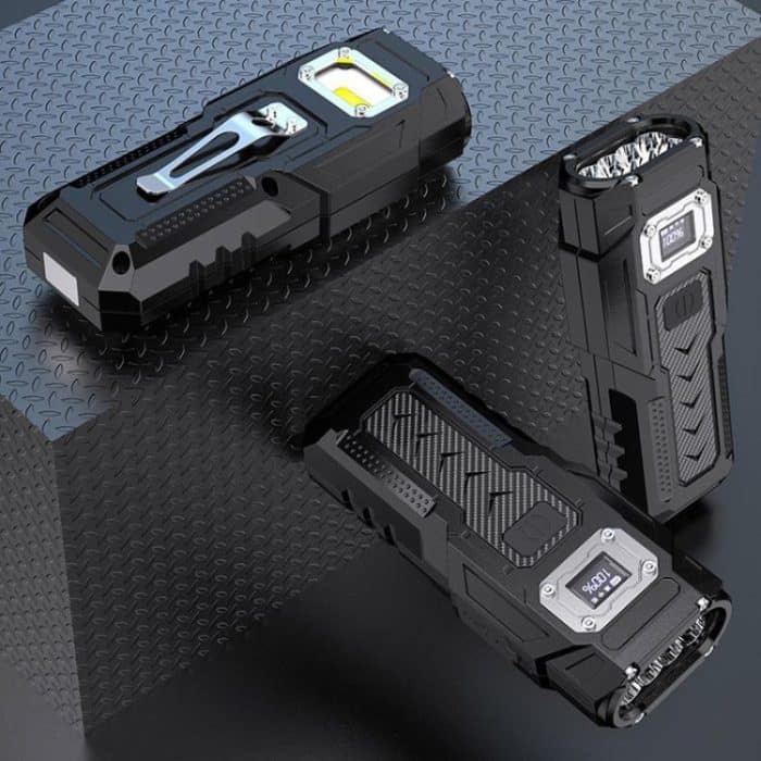 Starke Mini-Schlüsselleuchte mit magnetischem LCD-Elektrodisplay und Doppellicht für Werkzeug – Bild 12