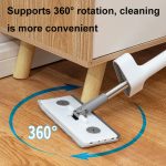 Mini-Freisprech-Wasch-Multifunktionsmopp 2-in-1-Glasreiniger und -Schaber, 63cm Two-section Rod – Bild 3