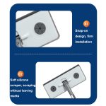Mini-Freisprech-Wasch-Multifunktionsmopp 2-in-1-Glasreiniger und -Schaber, 63cm Two-section Rod – Bild 6