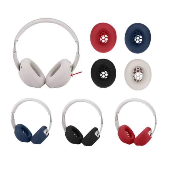 Silikon-Ohrpolster für Beats Studio Pro-Kopfhörer, Ear Cushion(Black), Ear Cushion(Beige), Ear Cushion(Red), Ear Cushion(Deep Blue) – Bild 2