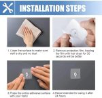 10 teile/paket Transparent Nahtlose Starken Klebstoff Schraubhaken Nagel Kostenloser Foto Rahmen Wandhaken – Bild 6