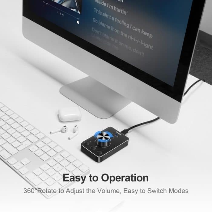 Vaydeer JP2011 USB-Computer-Lautstärkeregler Desktop-Multimedia-Drehknopf, JP2011 – Bild 5