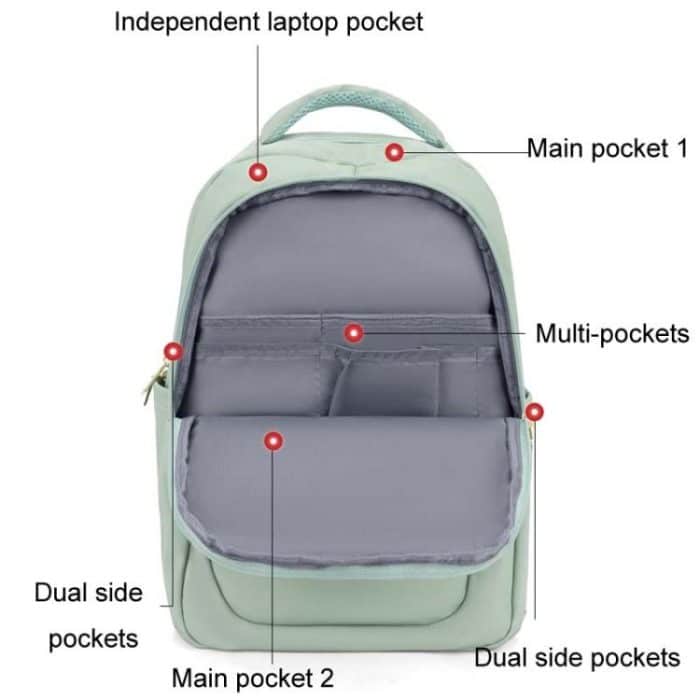 SKV B23874 Laptop-Tasche mit großem Fassungsvermögen, wasserabweisend, mit doppeltem Schultergurt, lässig, B23874 – Bild 3