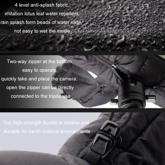 PGYTECH Kameraobjektiv Warme Kälteschutz-Daunenabdeckung, Regular, Telephoto – Bild 9