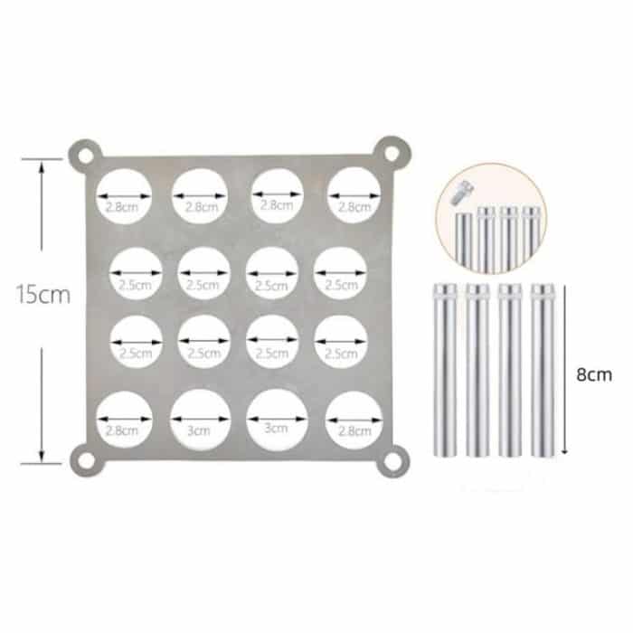 Quadratischer Schachformhalter aus Metall, YH010 – Bild 3