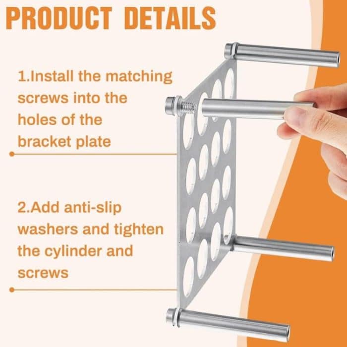 Quadratischer Schachformhalter aus Metall, YH010 – Bild 4