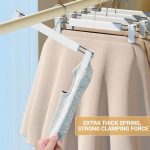 5 teile/paket Versenkbare Nano Hosen Kleiderbügel Nahtlose Hosen Clip Für Rock Kleid Slacks – Bild 3