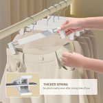 5 teile/paket Versenkbare Nano Hosen Kleiderbügel Nahtlose Hosen Clip Für Rock Kleid Slacks – Bild 4