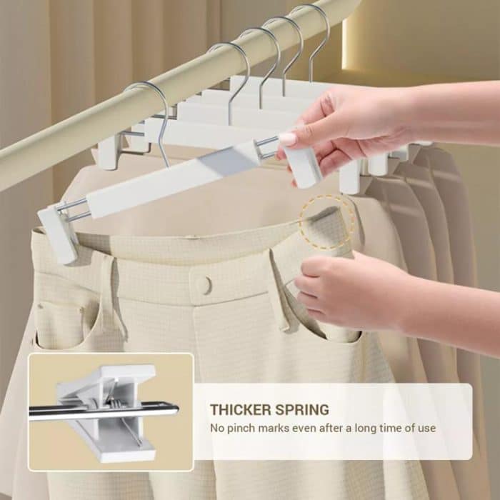 5 teile/paket Versenkbare Nano Hosen Kleiderbügel Nahtlose Hosen Clip Für Rock Kleid Slacks – Bild 4