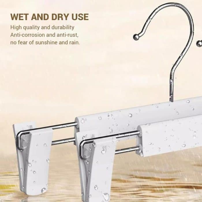 5 teile/paket Versenkbare Nano Hosen Kleiderbügel Nahtlose Hosen Clip Für Rock Kleid Slacks – Bild 6