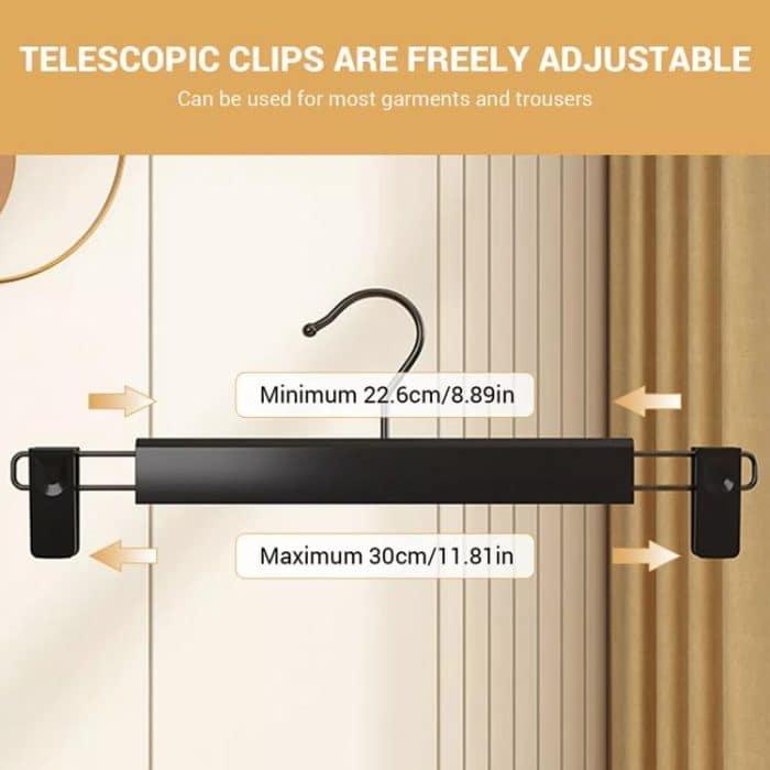 5 teile/paket Versenkbare Nano Hosen Kleiderbügel Nahtlose Hosen Clip Für Rock Kleid Slacks – Bild 7