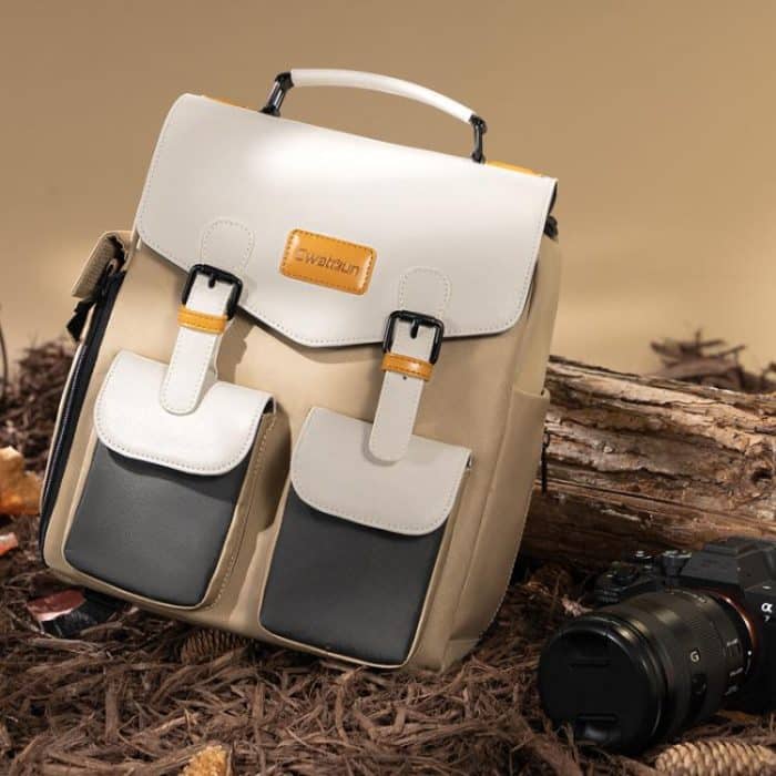 Große Kapazität DSLR Kamera Lagerung Tasche Casual Doppel Schulter Last Reduzierung Atmungsaktive Rucksack, D171 Small – Bild 2