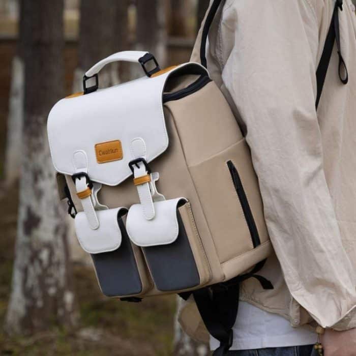 Große Kapazität DSLR Kamera Lagerung Tasche Casual Doppel Schulter Last Reduzierung Atmungsaktive Rucksack, D171 Small – Bild 3