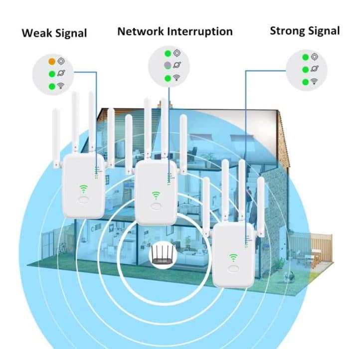 Urant U11 1200Mbps 2,4G & 5,8G Wireless Repeater WiFi Signal Verstärker Unterstützung WPS Schnelle Einstellung, US Plug White, US Plug Black, EU Plug White, EU Plug Black, UK Plug White, UK Plug Black – Bild 4