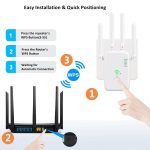 Urant U11 1200Mbps 2,4G & 5,8G Wireless Repeater WiFi Signal Verstärker Unterstützung WPS Schnelle Einstellung, US Plug White, US Plug Black, EU Plug White, EU Plug Black, UK Plug White, UK Plug Black – Bild 5
