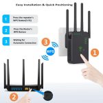 Urant U10 1200Mbps 2,4G & 5,8G Wireless Repeater WiFi Signal Verstärker Mit 4 Antennen, US Plug Black, US Plug White, EU Plug Black, EU Plug White, UK Plug Black, UK Plug White – Bild 3