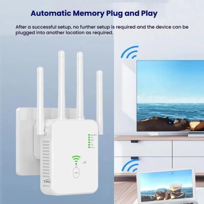 Urant U10 1200Mbps 2,4G & 5,8G Wireless Repeater WiFi Signal Verstärker Mit 4 Antennen, US Plug Black, US Plug White, EU Plug Black, EU Plug White, UK Plug Black, UK Plug White – Bild 9
