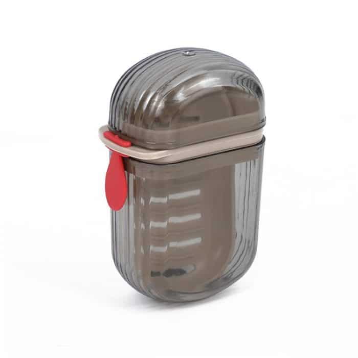 Tragbare, versiegelbare Seifenbox mit Deckel, doppelt entleerbare Reiseseifenbox – Bild 1