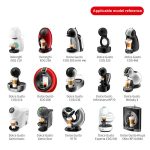 Für Dolce Gusto Kaffeemaschine Edelstahl Wiederverwendbare Kaffeekapselschale, Capsule+Brush And Scoop, Capsule+40mm Powder Hammer+Brush And Scoop – Bild 3