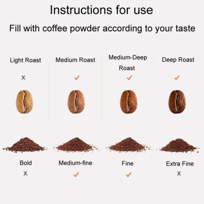 Für Dolce Gusto Kaffeemaschine Edelstahl Wiederverwendbare Kaffeekapselschale, Capsule+Brush And Scoop, Capsule+40mm Powder Hammer+Brush And Scoop – Bild 7