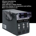 SUGON 202 2-in-1-Lötkolben, Dual-Display, Handy-Reparatur, Heißluft-Thermostat, Lötstation, Kombinationsset, EU Plug, US Plug – Bild 2