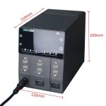 SUGON 202 2-in-1-Lötkolben, Dual-Display, Handy-Reparatur, Heißluft-Thermostat, Lötstation, Kombinationsset, EU Plug, US Plug – Bild 3