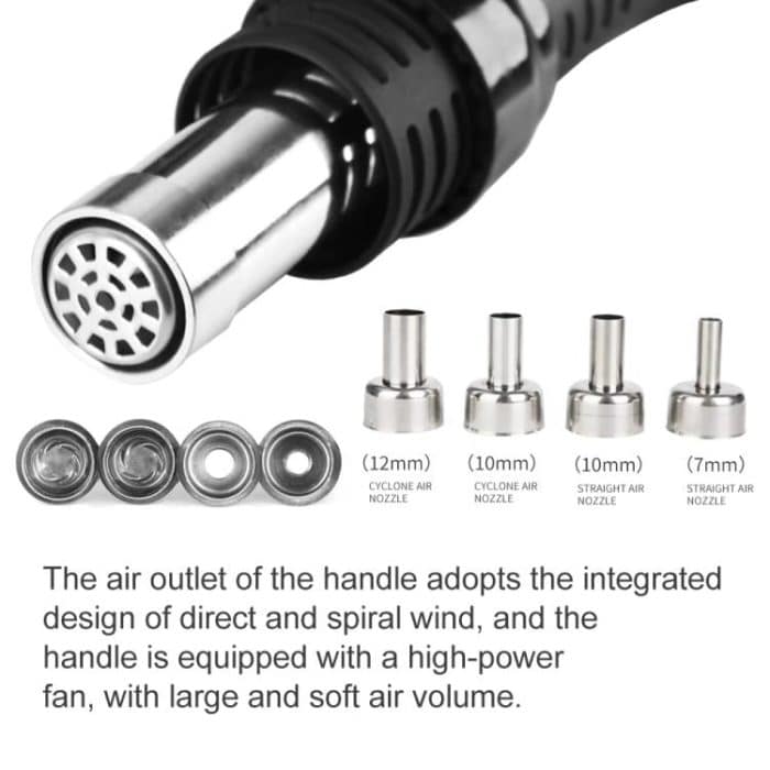 SUGON 202 2-in-1-Lötkolben, Dual-Display, Handy-Reparatur, Heißluft-Thermostat, Lötstation, Kombinationsset, EU Plug, US Plug – Bild 7