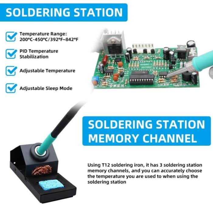 SUGON 212 2-in-1-Lötkolben, Dual-Display, Handy-Reparatur, Heißluft-Lötstation mit konstanter Temperatur, Kombinationsset, EU Plug, US Plug – Bild 4