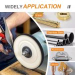 Flaches Polierrad aus Baumwolltuch für Winkelschleifer, 6 Inch 50 Layers, 6 Inch 70 Layers, 8 Inch 50 Layers, 8 Inch 70 Layers – Bild 5