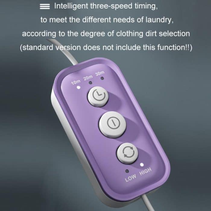 Tragbare Mini-Turbinenwaschmaschine für Unterwäsche und Socken, Orange Standard, Green Standard, Gray Standard, Purple Standard, Orange Three-speed Timing, Green Three-speed Timing, Gray Three-speed Timing, Purple Three-speed Timing – Bild 7