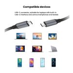 8-in-1-Dockingstation-Hub mit USB-C/Typ-C-Gigabit-Ethernet-Anschluss, HDMI 4K 30Hz, HDMI 4K 60Hz – Bild 8