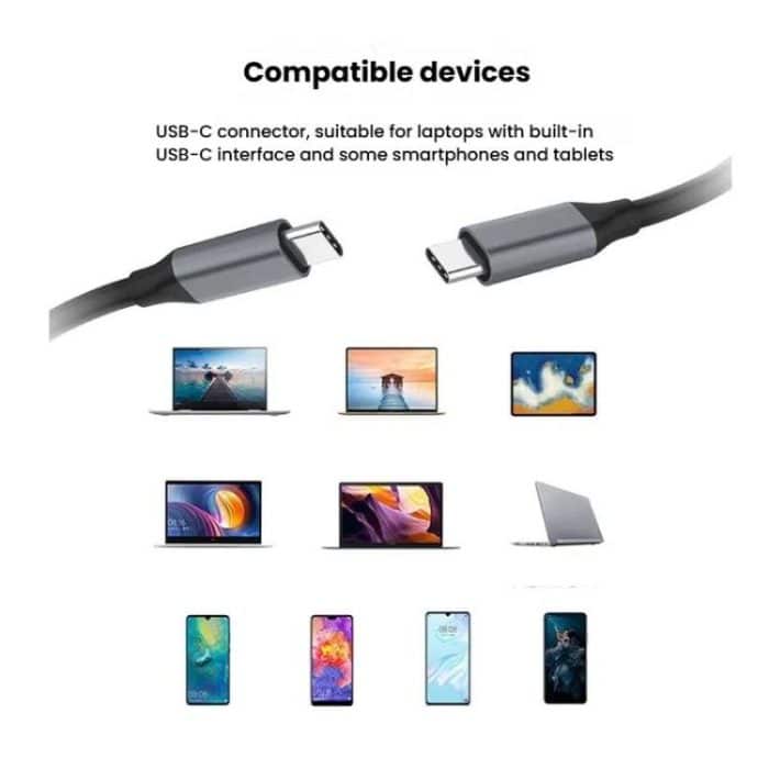 8-in-1-Dockingstation-Hub mit USB-C/Typ-C-Gigabit-Ethernet-Anschluss, HDMI 4K 30Hz, HDMI 4K 60Hz – Bild 8