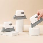 2 stücke Haushalt Multifunktionale Handheld Fenster Spalt Pinsel 2 In 1 Nut Reinigung Werkzeug – Bild 2